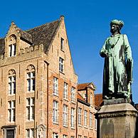 Standbeeld Jan van Eyck, Brugge, België
